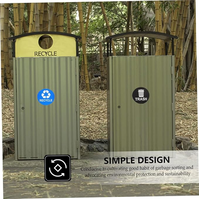 8pcs Garbage Sorting Stickers Waste Recycling Labels - Image 3