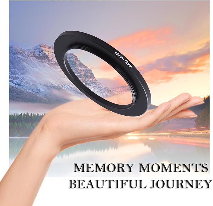 49-62mm Step-Up Ring Adapter, 49mm to 62mm Step Up Filter Ring - Image 2