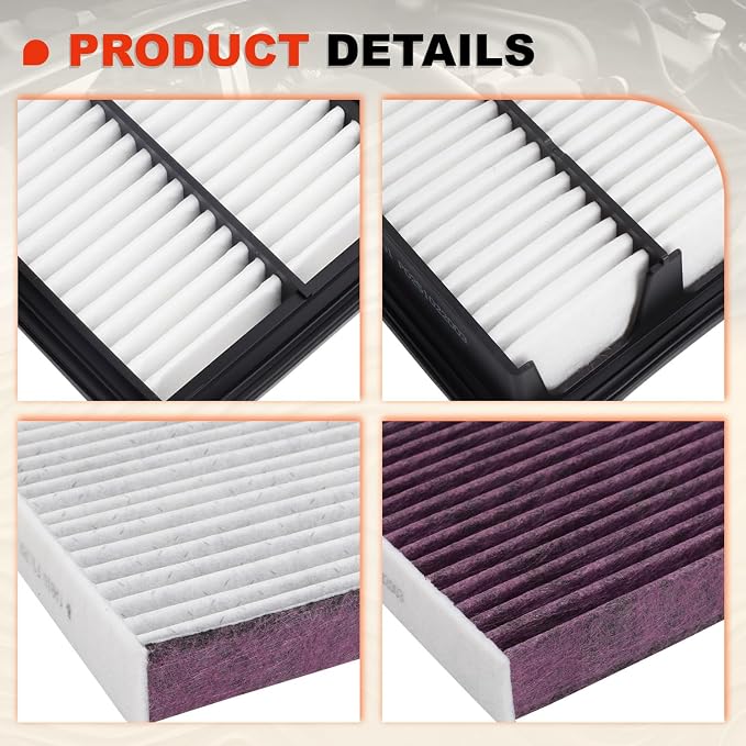 Engine & Upgrade Cabin Air Filter Kit Compatible - Image 7