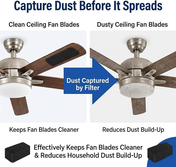 30 Pack Ceiling Fan Filters for Blades - Image 7