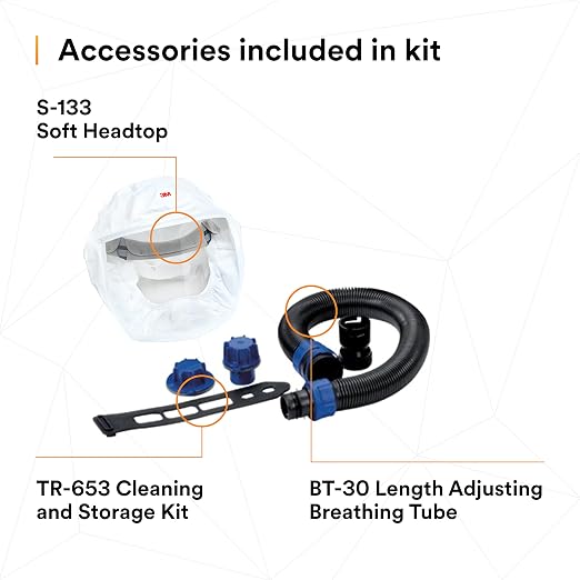 3M PAPR Respirator, Versaflo Powered Air Purifying Respirator Kit, TR-600-HKL - Image 5