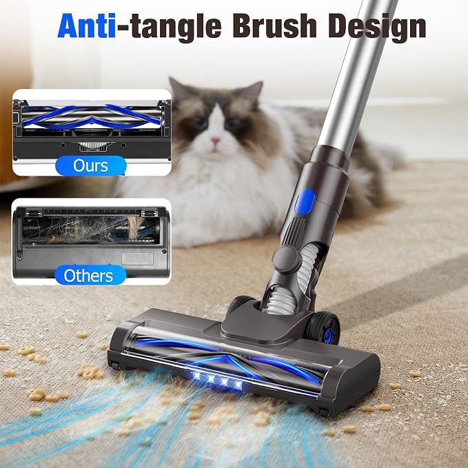 Cordless Vacuum Cleaner, Upgraded 40Kpa Stick Vacuum Cleaners - Image 4