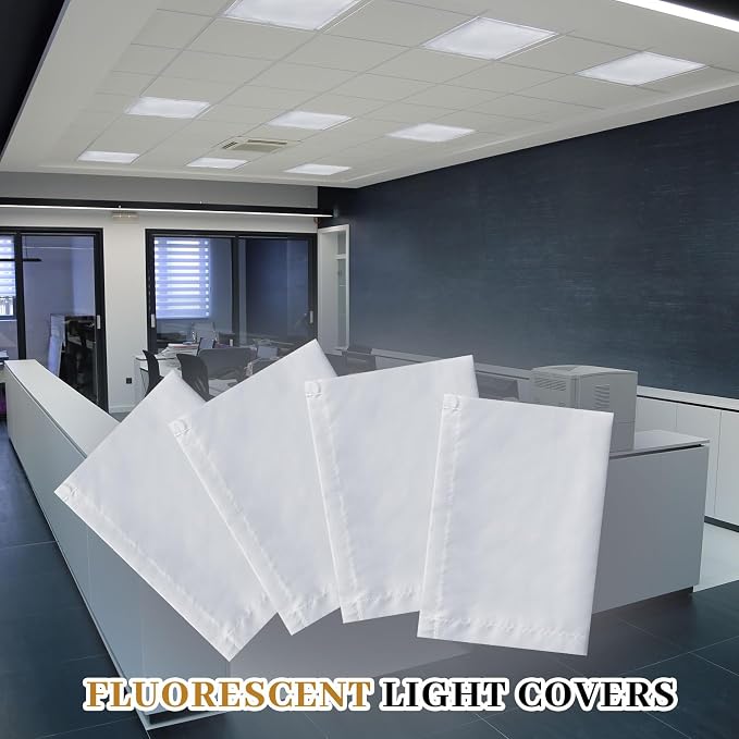 Baquler 2 Pcs 2 x 2 ft Fluorescent Light Covers - Image 6