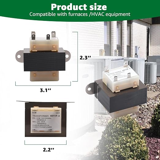 4011F-3 Trane Furnace Replacement 120V to 24V Transformer 40VA, Compatible - Image 2