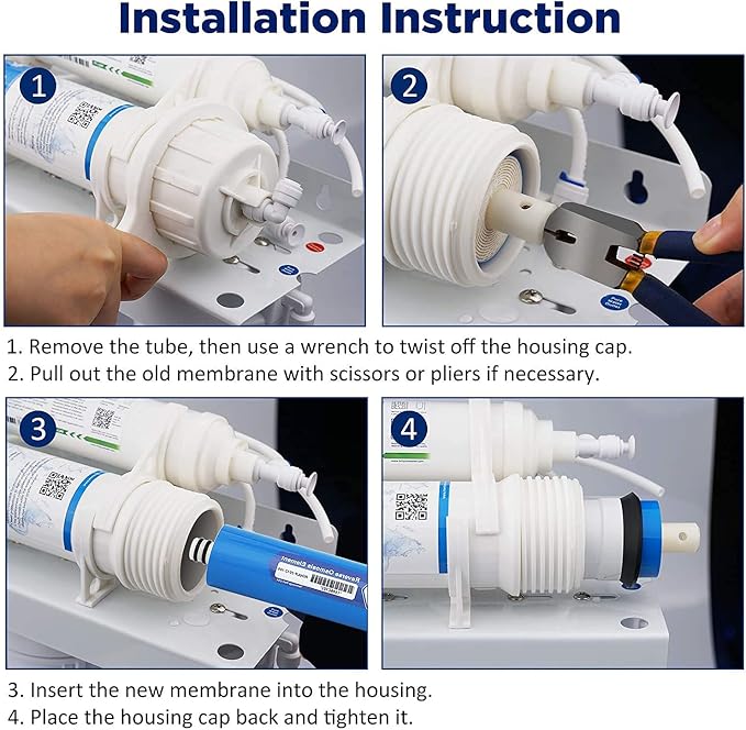 Membrane Solutions 100 GPD RO Membrane, Reverse Osmosis Membrane, RO Membrane - Image 8