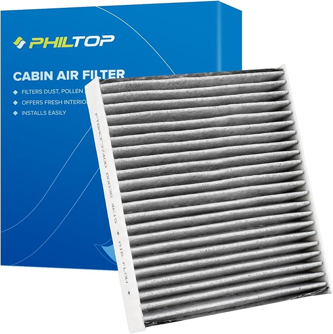 PHILTOP Cabin Air Filter w/Activated Carbon, Compatible by PHILTOP
