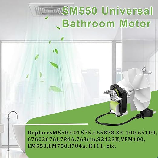 Universal Bathroom Vent Exhaust Fan Motor Replacement Motors Kit, Fit - Image 5