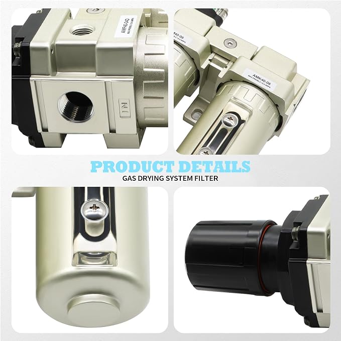 3/4" NPT Industrial Grade 4 Stage Gas Drying System, Coalescing Filter - Image 4