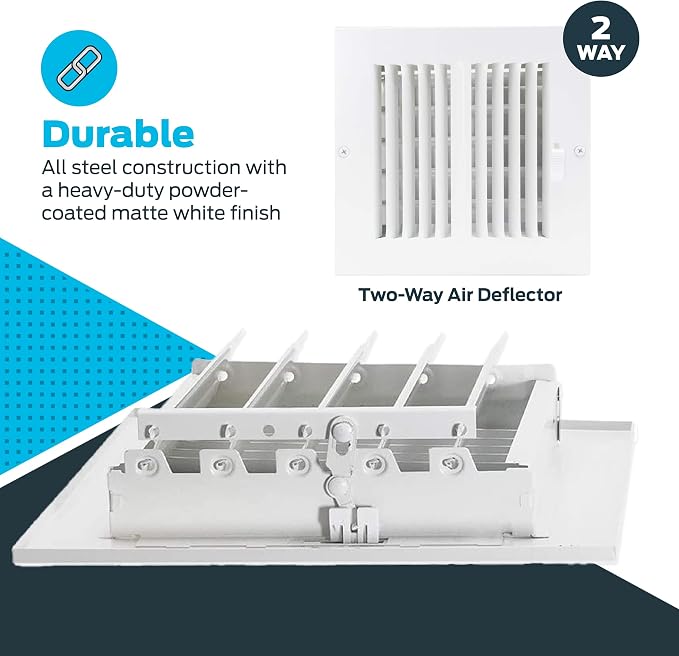 EZ-FLO 6 x 6 Inch Air Vent Cover - Image 5