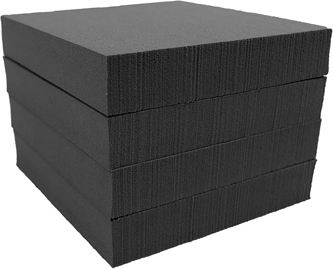 XCEL 4-Pack 4" x 4" x 3/4" Multi-Purpose Anti-Vibration Pads – Protection by XCEL