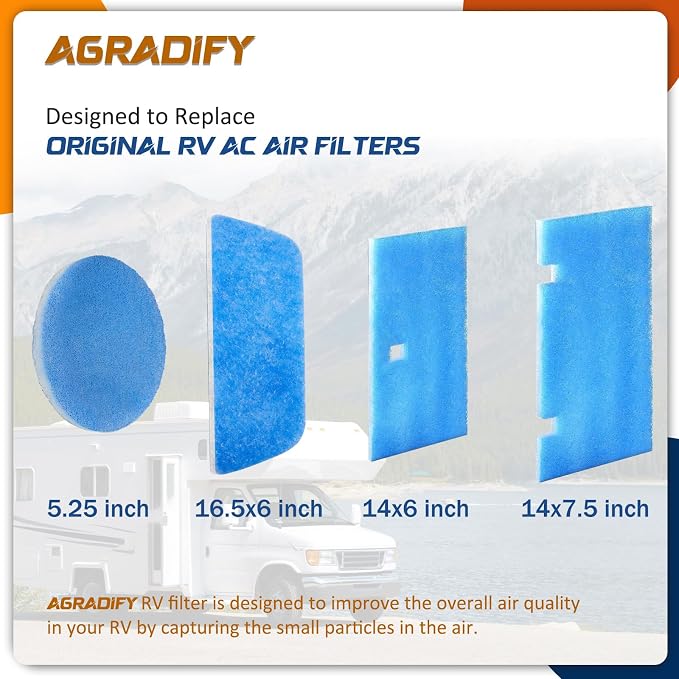 12 Pack RV Air Conditioner Filters 14" X 7.5" MERV 8 Rated RV AC Replacement - Image 7