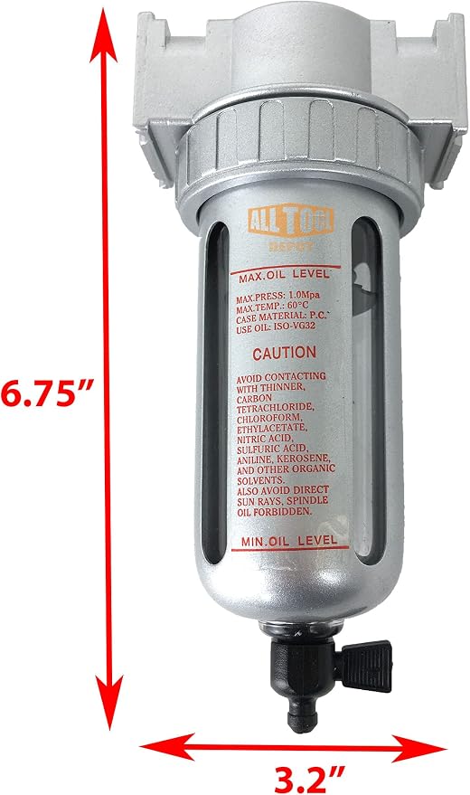 1/2" NPT MID FLOW Particulate Filter/Water Trap - Image 2