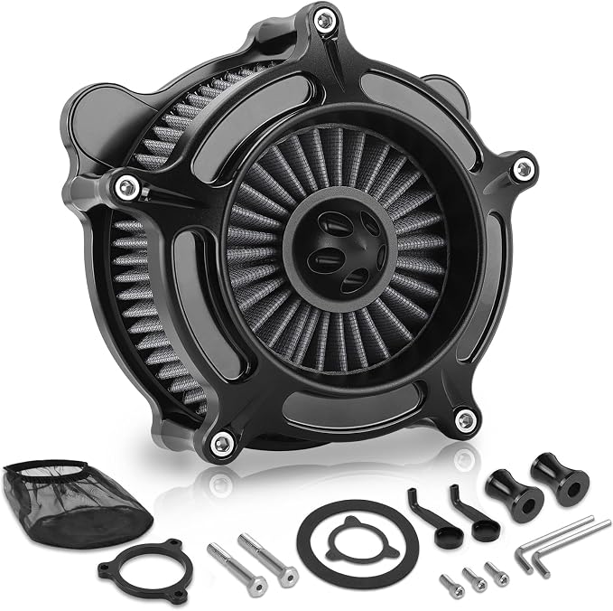 High Flow Air Cleaner Intake Filter Kit Air Filters Cover by Eumti