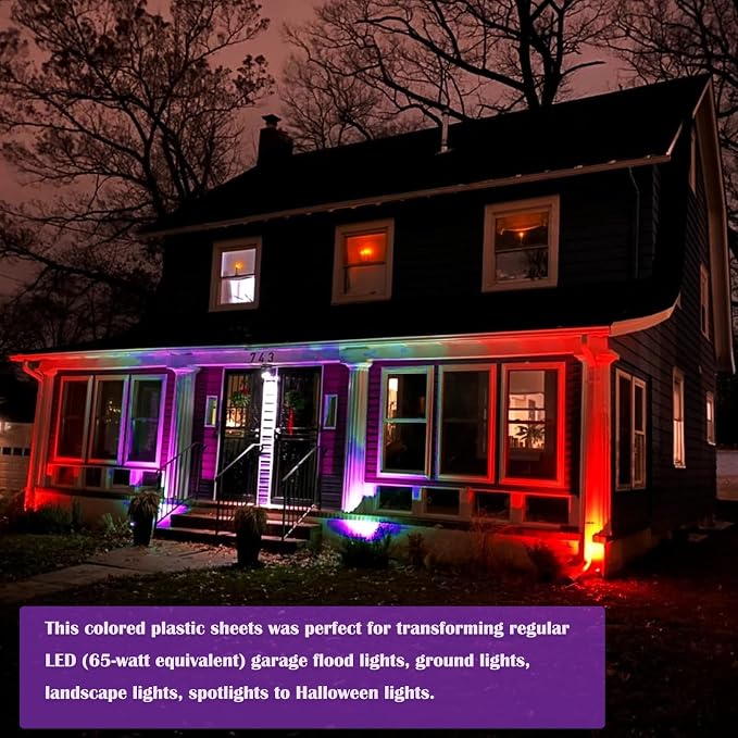 Sakolla Halloween Gel Filter, Transparent Color Overlays Film Plastic Sheets - Image 4
