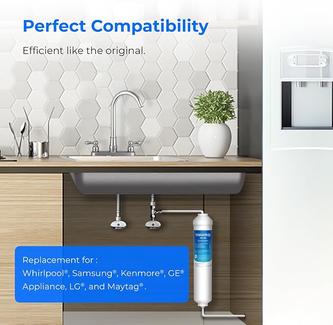 Waterdrop Inline Water Filter for Refrigerator and Ice Maker, 1 Year NSF - Image 9