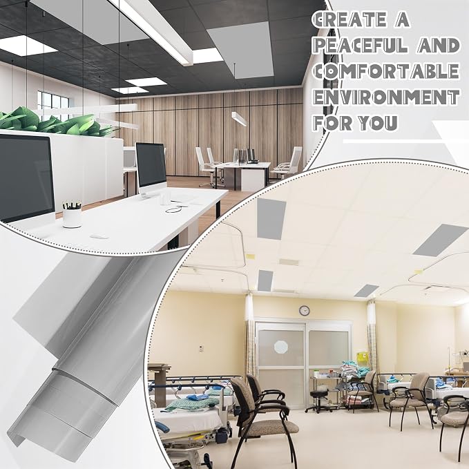 Amylove 4 Pcs Fluorescent Light Covers Classroom Ceiling Panels Light Filters - Image 6