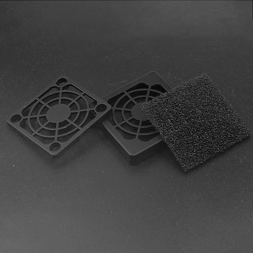 8 Pcs Black Cooling Fan Filter 40 mm Square Plastic Case Fan Filter Cover PC - Image 4