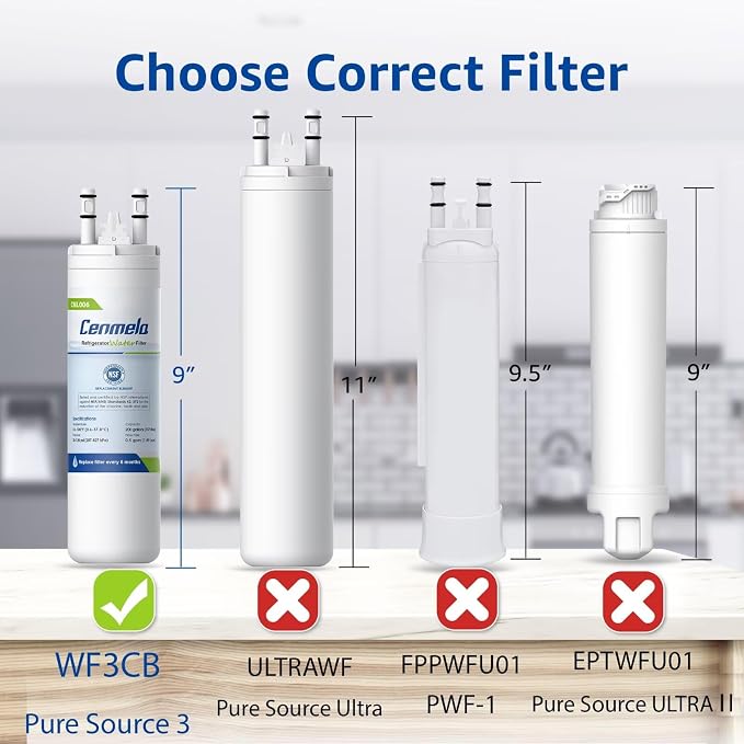 WF3CB Replacement Water Filter, Compatible - Image 3