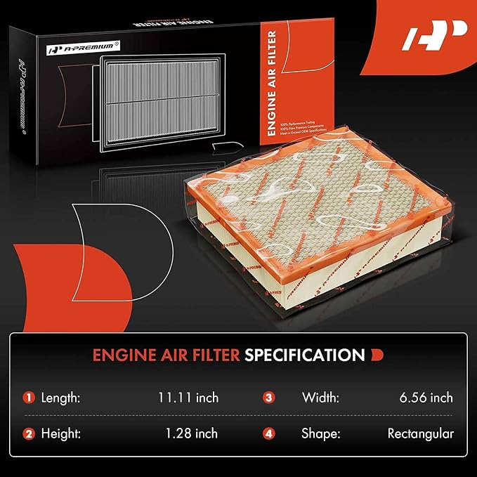 A-Premium Engine Air Filter Compatible - Image 2