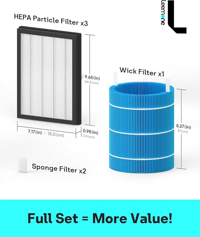 Leemone DH3i Replacement Particle Filter & Wick Filter Compatible - Image 3