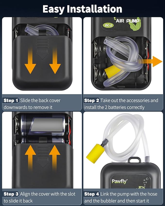 Pawfly Aquarium Battery Air Pump 40 GPH Oxygen Pump - Image 3
