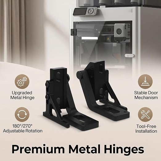 Pomya CNC Aluminum Alloy Hinge for Lab P1PP1S | 180-270 Degree Adjustable - Image 2