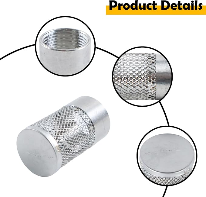Dia Hose Inlet Suction Strainer Filter, Stainless Steel Water Pump Filter - Image 5