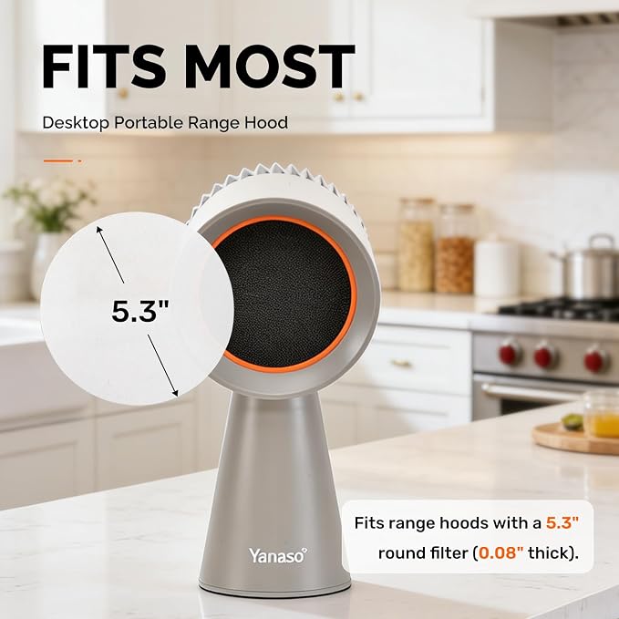 Replacement Carbon Filters Set for Portable Range Hoods - Image 2