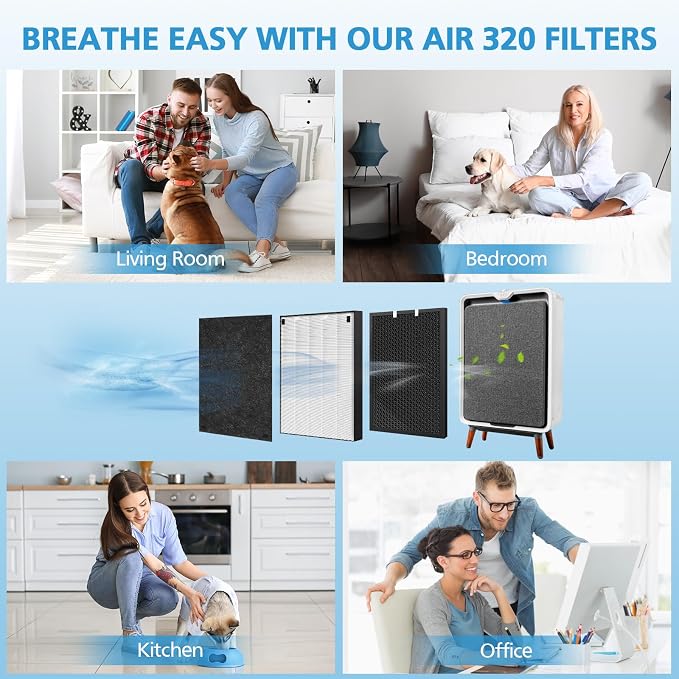 2 Sets Air220 Air 320 Filter Replacement Compatible - Image 10