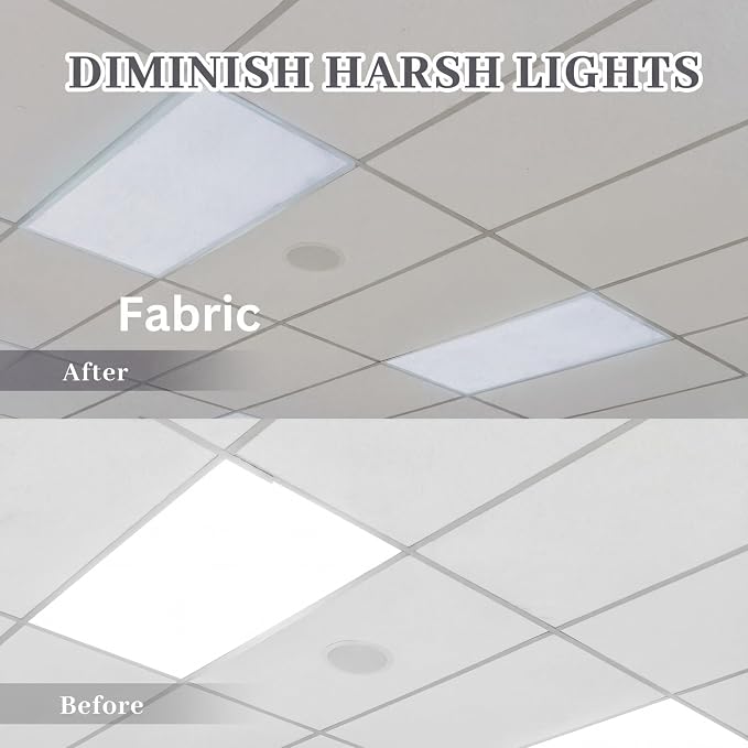 Patelai 4 x 2 Feet Fabric Fluorescent Light Cover - Image 3