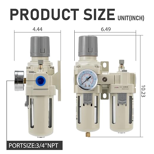Air Compressor Pressure Regulator, Water Separator - Image 3