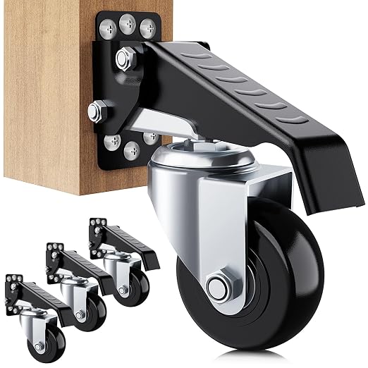 SOLEJAZZ Workbench Casters Wheels 720Lbs Retractable Casters Set of 4 Heavy by SOLEJAZZ