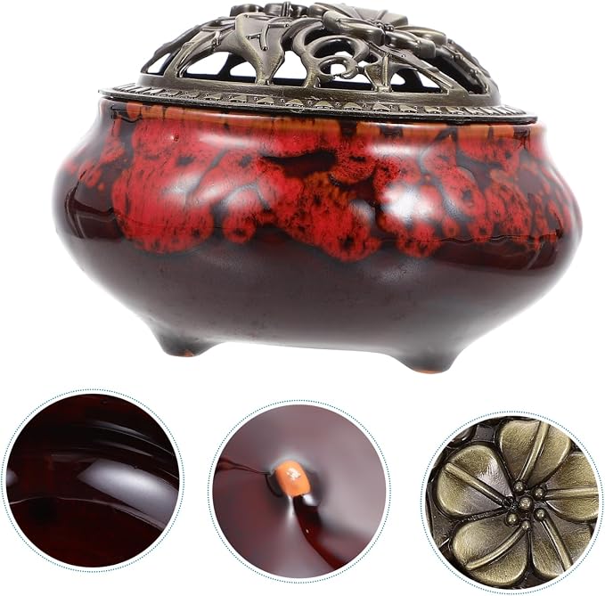 ULTECHNOVO Antique Ceramic Incense Burner - Image 9