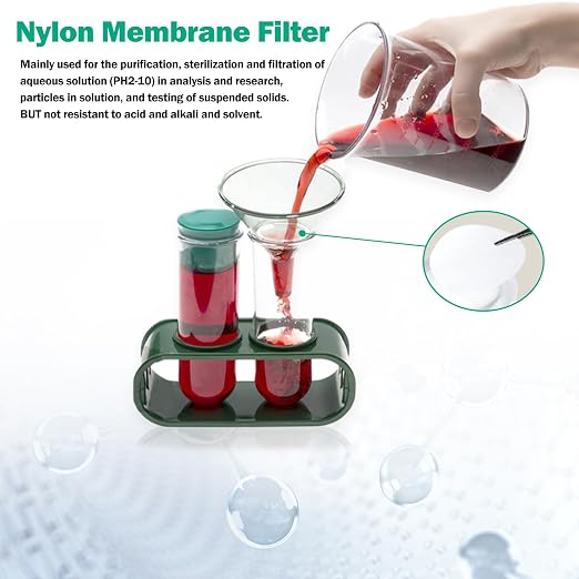 Xin Tester 100 Pieces Nylon Disc Membrane Filters, 50 mm Diameter, 0.05µm Pore - Image 2