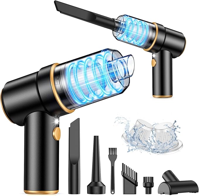 KMM Handheld Car Vacuum Cleaner, 9000PA Vacuum Cleaner & Air Duster, 120W High by KMM