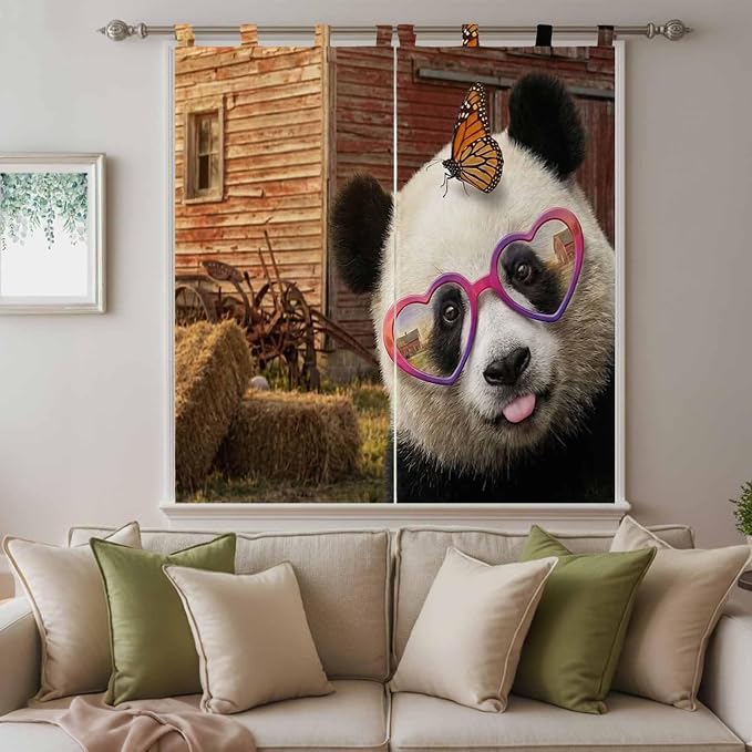 Farm Panda Living Room Curtains 84 Inch Length, Window Curtains Tab Top - Image 9