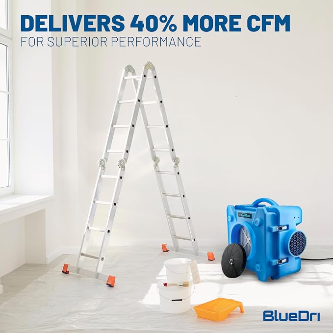 BlueDri Air Shield 550 HEPA Air Scrubber, Water Damage Restoration Equipment - Image 2