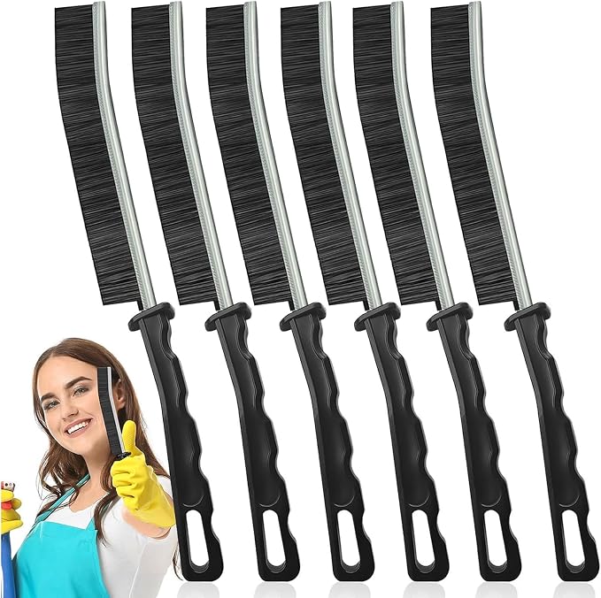 6Pcs Hard Bristle Crevice Cleaning Brush by MyVaky