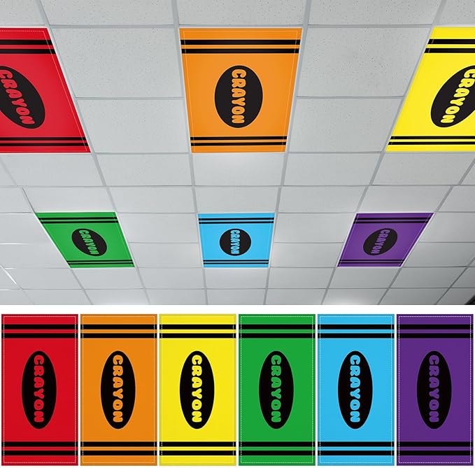 Wiooffen 6 Pcs Fluorescent Light Covers by Wiooffen
