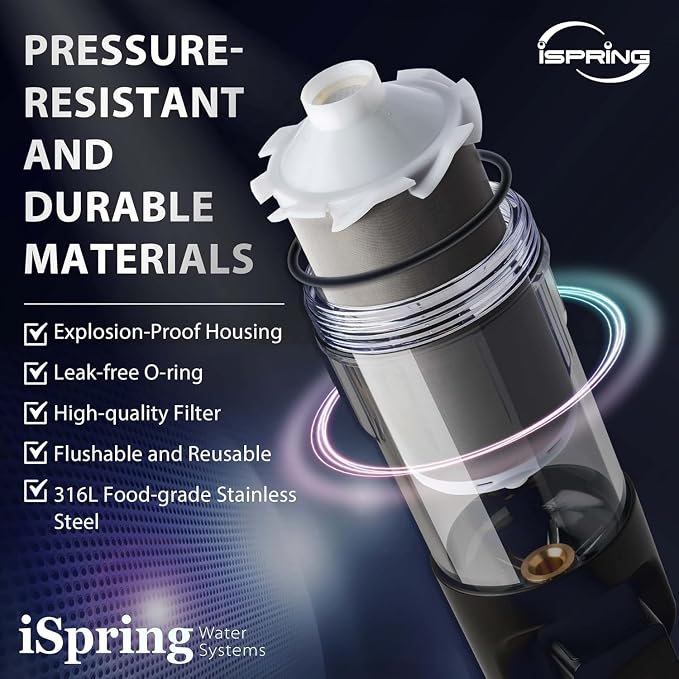 iSpring WSP100ARJ Spin-Down Sediment Water Filter, Upgraded Jumbo Size - Image 7