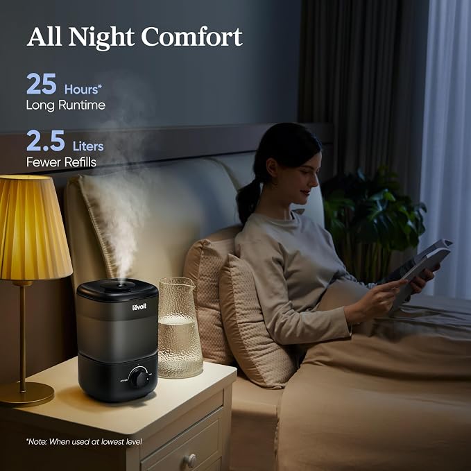 Levoit Humidifiers for Bedroom, Top-Fill Ultrasonic Cool Mist Humidifier | Easy - Image 4