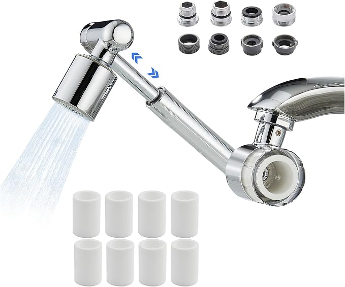 YYKBZ 1440° Rotating Sink Water Filter Faucet Extender Aerator, 2 Mode Swivel by Unknown