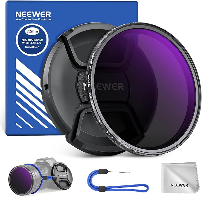 NEEWER 72mm ND2-400 Variable ND Filter by Neewer