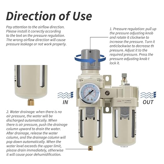 Industrial Air Compressor Filter Regulator Lubricator Unit - Image 5
