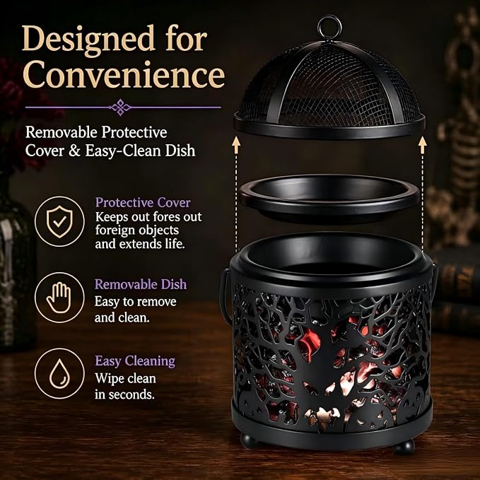Dicimi Halloween Wax Melt Warmer – 3-in-1 Candle Warmer Lamp - Image 4