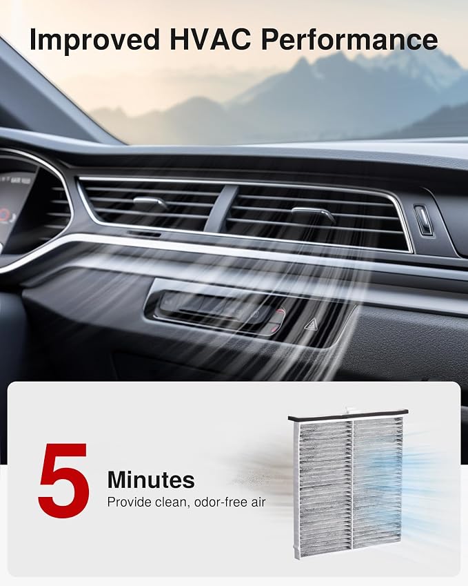 Puroma Cabin Air Filter with Activated Carbon, Replacement - Image 6