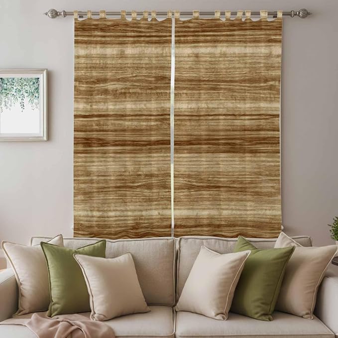 Vintage Western Living Room Curtains 84 Inch Length, Window Curtains Tab Top - Image 3