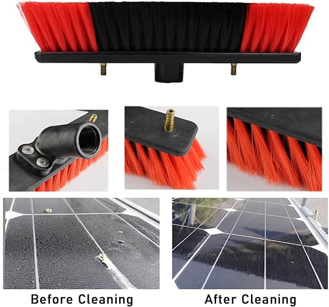 Spray Bar Kit Window Cleaning Brush, Outdoor Window Glass Solar Panel Cleaning - Image 4