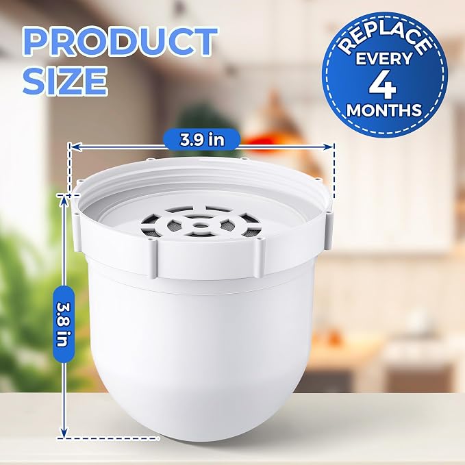2 Pack Upgraded Water Pitcher Replacement Filter Compatible - Image 2