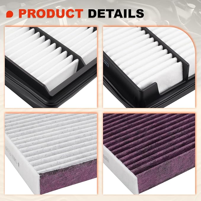 Engine & Upgrade Cabin Air Filter Kit Compatible - Image 7